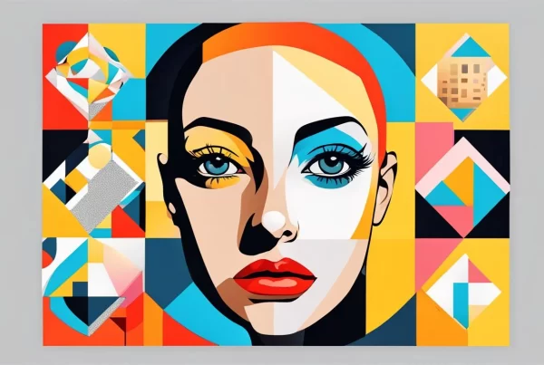 Pintura de rosto feito com criador de imagens do Bing