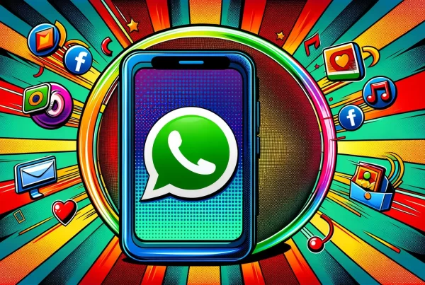 Campo de força evitando que arquivos de mídia entrem no smartphone pelo aplicativo do WhatsApp