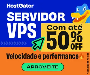 Banner HostGator Servidor VPS com desconto