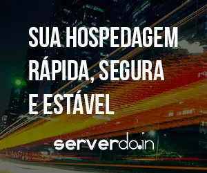Banner Afiliados ServerDo.in com o texto Sua hospedagem rápida, segura e estável